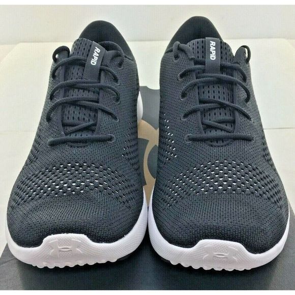 Men's Under Armour Rapid Black Athletic Shoes NEW - Picture 3 of 5